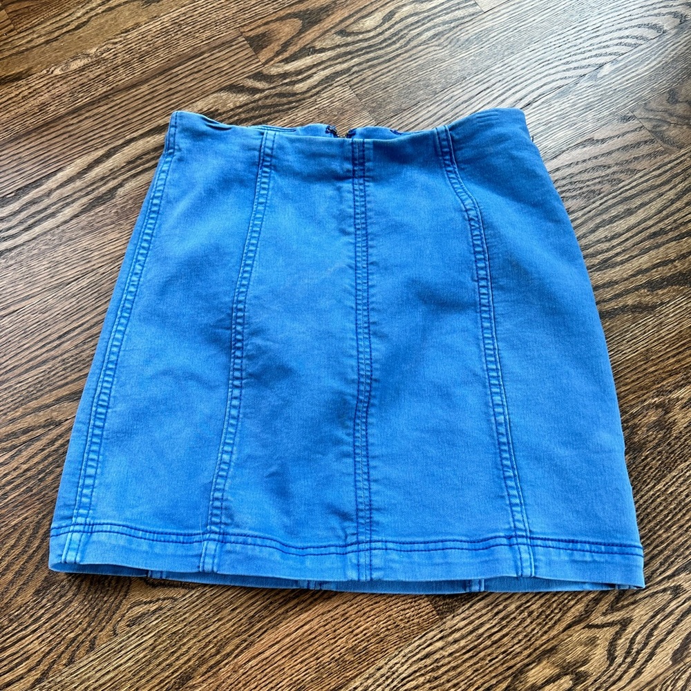 Free People denim skirt